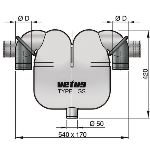 Vetus Auspuffgas-Separator 50 60mm Anschl. vetus_auspuffgas_separator_50_60mm_anschl__33419