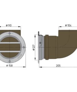 Vetus Belüftungsgitter ERV110A, rund vetus_belüftungsgitter_erv110a__rund_37357