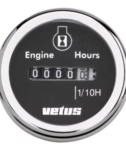Vetus Betriebsstundenzähler, schwarz, 12/24 Volt vetus_betriebsstundenzähler__schwarz__12_24_volt_34317