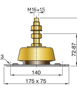 Vetus flexibles Motorlager Typ HY150 (45) vetus_flexibles_motorlager_typ_hy100__35__33552