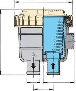 Vetus FTR330 Wasserfilter 38,1mm vetus_ftr330_wasserfilter_12_7mm_33594