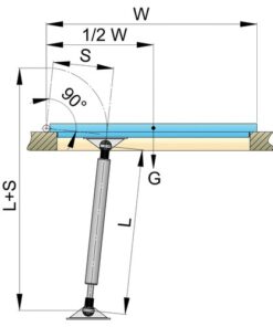 Vetus Gasdruckfeder, Edelstahl, 305-510mm vetus_gasdruckfeder__edelstahl__180_254mm_37768