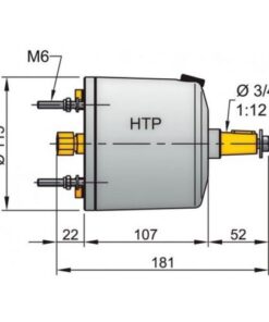 Vetus Hydraulik-Pumpe HTP30, 10 mm, weiß, vetus_hydraulik_pumpe_htp20__10_mm__weiß_28256