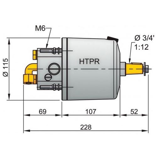 Vetus Hydraulik-Pumpe HTP20, 10 mm, weiß vetus_hydraulik_pumpe_htp20__10_mm__weiß_28261