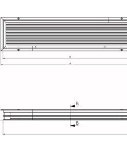 Vetus Lamellengitter Belüfter ASVREC20, rechteckig vetus_lamellengitter_belüfter_asvrec20__rechteckig_50469