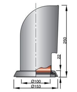 Vetus Lüfterhutze TOM316WR, Edelstahl, innen weiß vetus_lüfterhutze_tom316r__edelstahl__innen_rot_37282