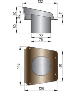 Vetus Lüftungsmuschel SCIROCCO, AD=75mm vetus_lüftungsmuschel_scirocco__ad_75mm_37061