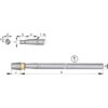 Vetus Niro-Welle mit Hutmutter L=1500mm,Ø25mm vetus_niro_welle_mit_hutmutter_l_1500mm_ø25mm_33939