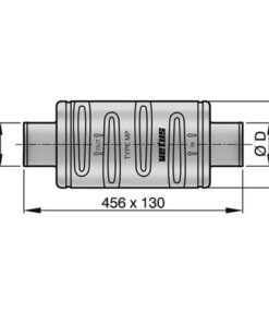 Vetus Schalldämpfer MP75 vetus_schalldämpfer_mp100_33358
