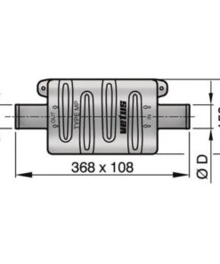 Vetus Schalldämpfer MP40 vetus_schalldämpfer_mp40_33340