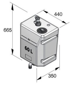 Vetus Schmutzwassertank 60 Ltr. vetus_schmutzwassertank_60_ltr__35660