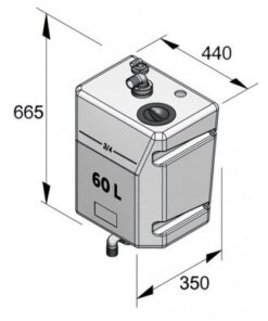 Vetus Schmutzwassertank 80 Ltr. vetus_schmutzwassertank_80_ltr__35663