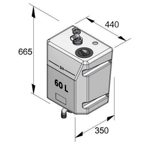 Vetus Schmutzwassertank 80 Ltr. vetus_schmutzwassertank_80_ltr__35663
