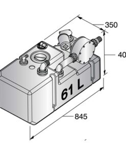 Vetus Schmutzwassertanksystem 61L/24V vetus_schmutzwassertanksystem_61l_12v_35677