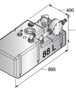Vetus Schmutzwassertanksystem 88l/12V vetus_schmutzwassertanksystem_88l_12v_35681