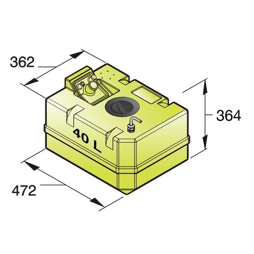 Vetus Trinkwassertank 40-Ltr. inkl. Anschluß-Satz vetus_trinkwassertank_40_ltr__inkl__anschluß_satz_35488