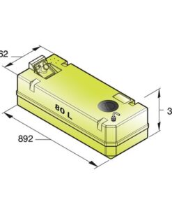 Vetus Trinkwassertank 80-Ltr. inkl. Anschluß-Satz vetus_trinkwassertank_80_ltr__inkl__anschluß_satz_35496