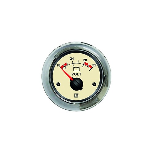 Vetus Voltmeter, creme, 24 Volt vetus_voltmeter__creme__24_volt_52992