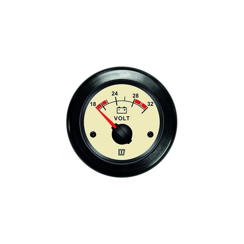 Vetus Voltmeter, creme, 24 Volt vetus_voltmeter__creme__24_volt_52993