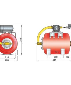 Vetus Wasserdrucksystem 24V/19l HF2419 vetus_wasserdrucksystem_24v_19l__hf2419_35545