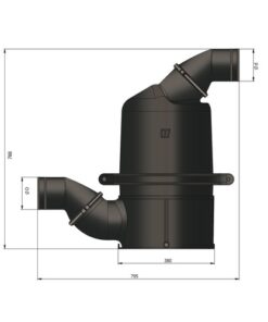 Vetus Wassersammler, schwarz, Ø 127mm / 152mm vetus_wassersammler__schwarz__ø_102mm_64972