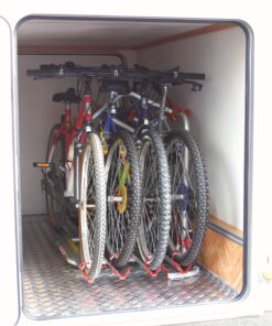Fiamma CARRY-BIKE Garage Plus Im geschlossenen Zustand nimmt der Träger nur 22 cm ein.