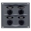 BEP Schalttafel DC Wasserdicht 4xOn/Off, graphit bep schalttafel dc wasserdicht 4xon off graphit 54755