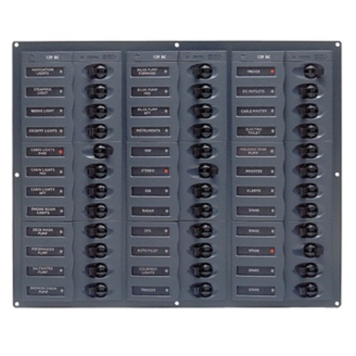 BEP Trennschalter-Panel DC 12V, 36-fach BEP Trennschalter-Panel DC 12V, 36-fach