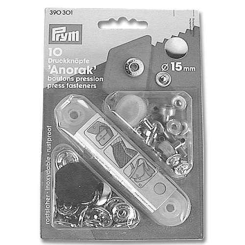 BUKH PRO Vernickelte Nietenknöpfe Ø 15 mm BUKH PRO Vernickelte Nietenknöpfe Ø 15 mm