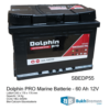 Dolphin PRO Marine Batterie - 60 Ah 12V dolphin pro marine batterie 60 ah 12v 154276
