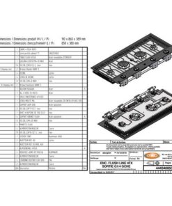 Eno FLUSH 4-flammiger Einbaukocher eno flush 4 flammiger einbaukocher 62338