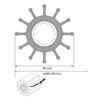 Johnson Impeller für F75 Pumpe, MC97/EPDM johnson impeller fuer f75 pumpe mc97 epdm 81811
