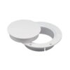 Marinco 3' WHITE SNAP-IN DECK PLT marinco 3 white snap in deck plt 75489
