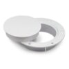 Marinco 4' WHITE SNAP-IN DECK PLT marinco 4 white snap in deck plt 75485