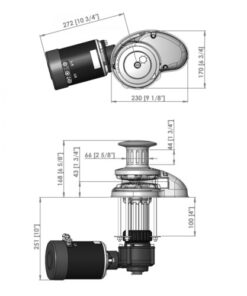 Maxwell verti. Ankerwinde mit Spill, RC10-8, 12V maxwell verti ankerwinde mit spill rc10 8 12v 37405