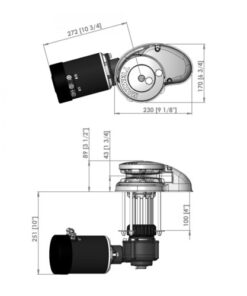 Maxwell verti. Ankerwinde ohne Spil RC10-8, 24V maxwell verti ankerwinde ohne spil rc10 8 24v 37421