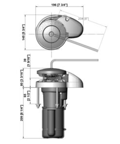 Maxwell verti. Ankerwinde ohne Spill RC6, 12V Maxwell verti. Ankerwinde ohne Spill RC6, 12V – Bild 3