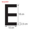 PLASTIMO Buchstabe R, 18 cm, weiß, RIB plastimo buchstabe r 18 cm weiss rib 83555