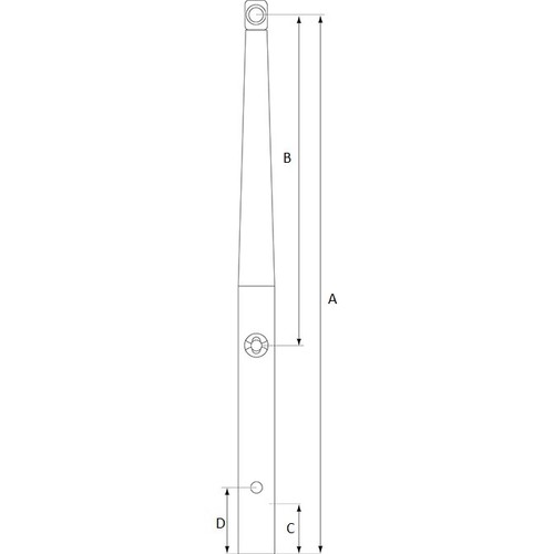PLASTIMO RELINGSSTUETZE 65 CM 2 LOCH PLASTIMO RELINGSSTUETZE 65 CM 2 LOCH – Bild 3