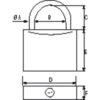 PLASTIMO VORHAENGESCHLOSS LANGER BUEGEL 40MM plastimo vorhaengeschloss langer buegel 40mm 25323