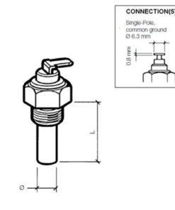 Veratron VDO Kühlmitteltemperatursensor 120°C - 1/