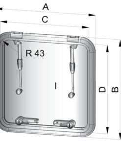 Vetus Altus-Decksluke Typ-4242, 421 x 421mm vetus altus decksluke typ 4242 421 x 421mm 36938