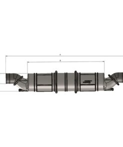 Vetus Kunststoff Wassersammler/Schalldämpfer vetus kunststoff wassersammler schalldaempfer 50454