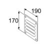 Webasto Luftzufuhrgitter W=170 L=190, Aluminium webasto luftzufuhrgitter w 170 l 190 aluminium 66941