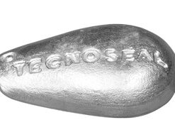 Rumpfanode zum Anschr., tropfenförmig Mg 120x78x25mm + Laschen