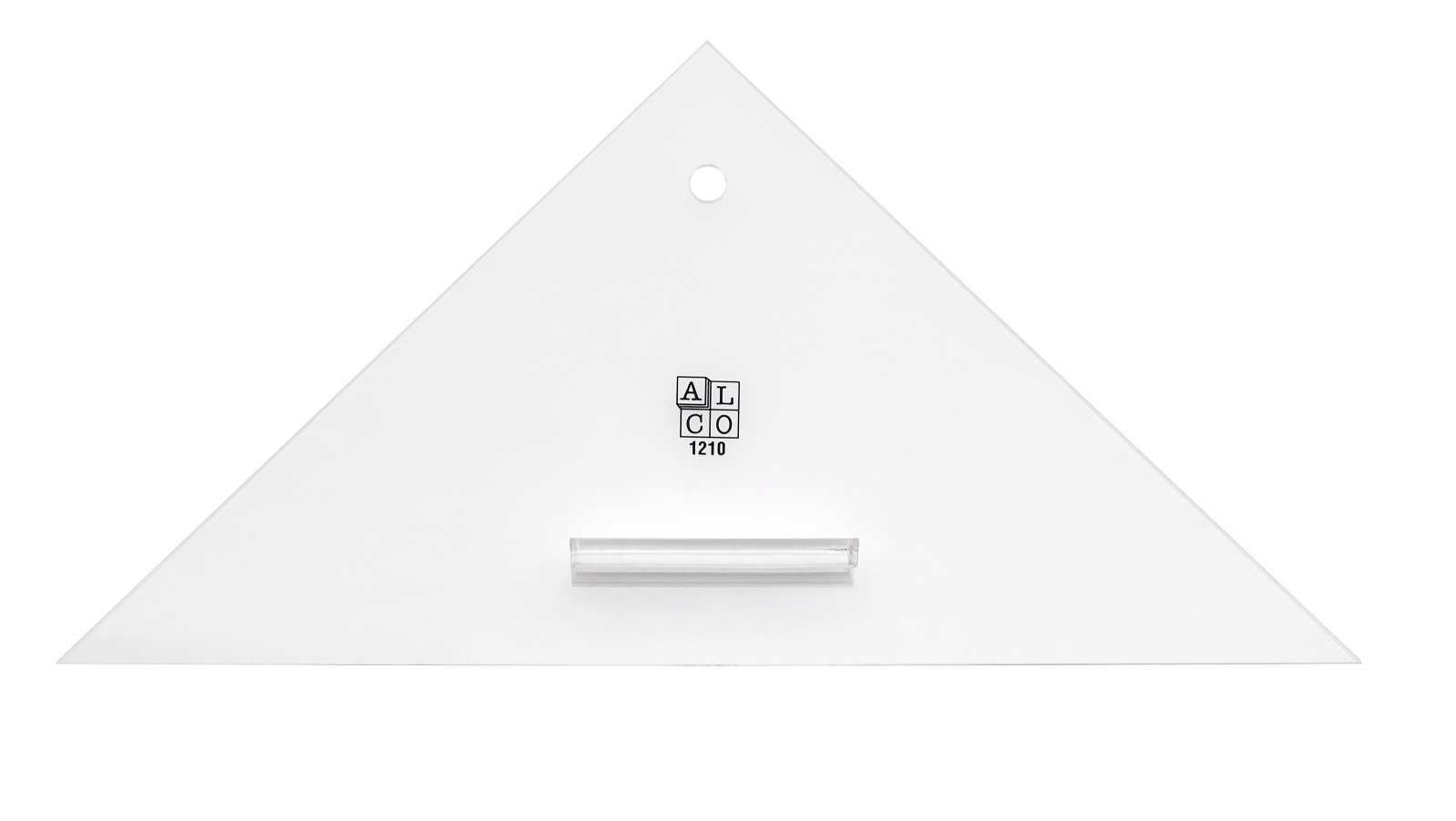 Anlegedreieck mit festem Griff Plexiglas 270mm Anlegedreieck mit festem Griff Plexiglas 270mm