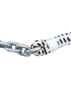 Ankerleine D=12mm L=50m mit 4,5m Kettenvorläufer 1010930 6mm 2
