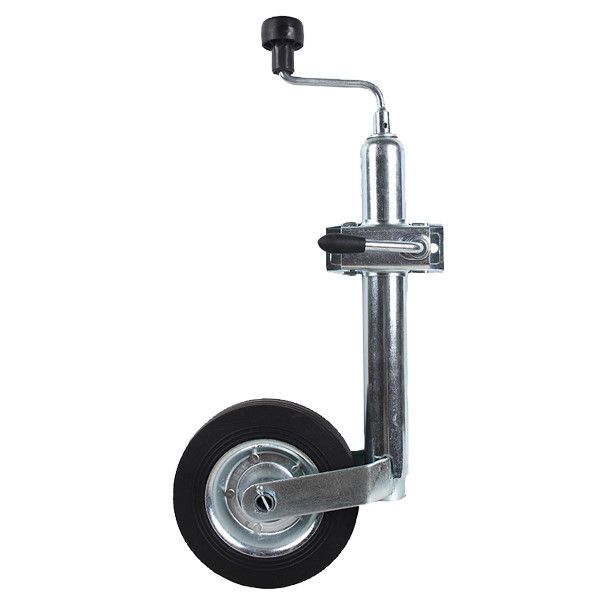 Trailerstützrad mit trailerseitigem Beschlag Trailerstützrad mit trailerseitigem Beschlag
