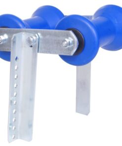 Kielrolle doppelt blau mit Halterung