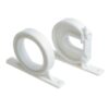 Rutenhalter Kunststoff-Clips, Set, ein offener und ein geschlossener Clip, weiss 1040347 rutenhalter kunststoff clips set ein offener und ein geschlossener clip weiss 101903